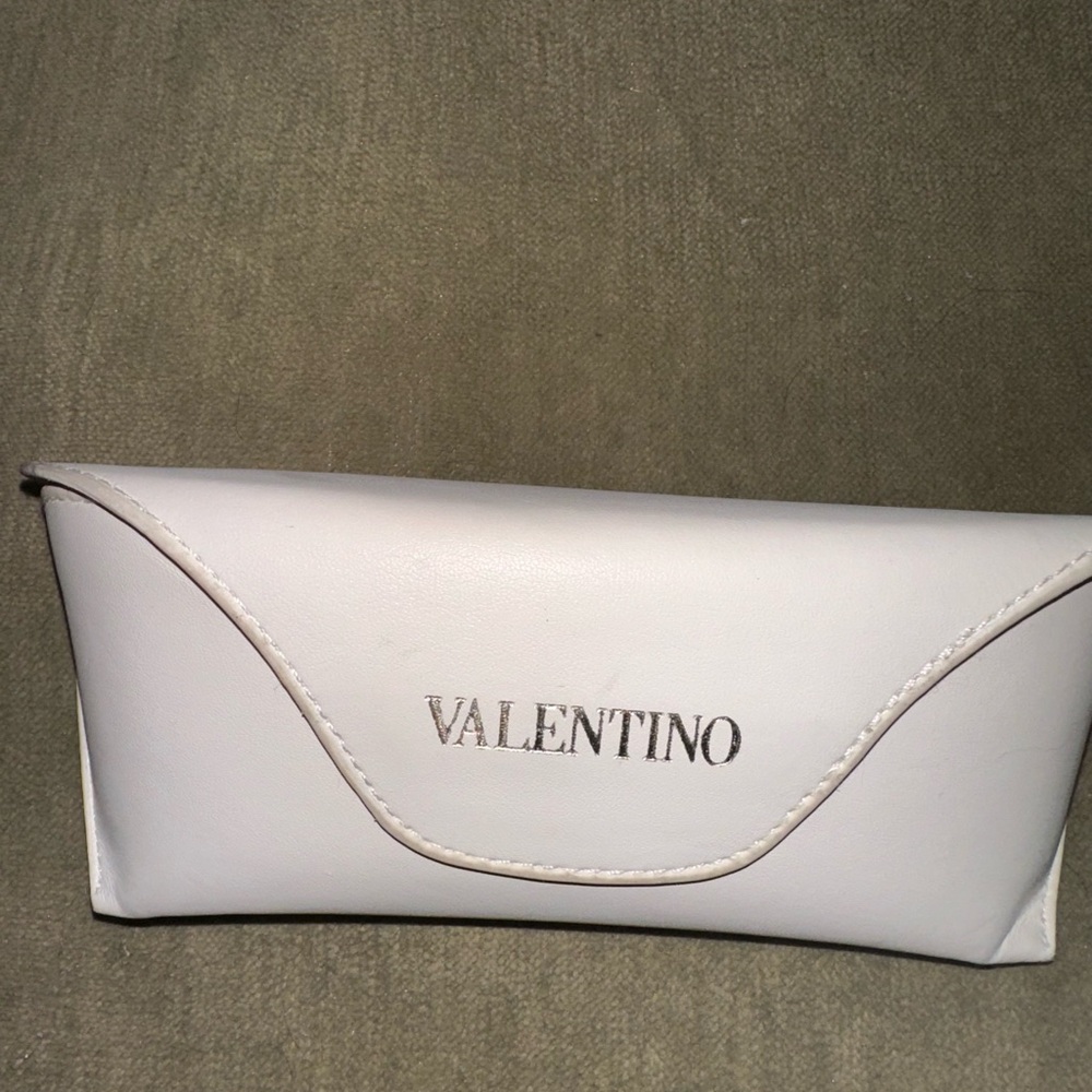 Valentino White Eyeglass Case